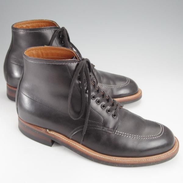 美品★オールデン 8.5D【同系モデル定価￥117,700-★インディーブーツ/401】トゥルーバランスラスト/コルクソール/カーフ/黒/Alden★j352