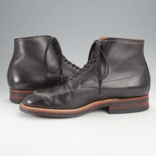 美品★オールデン 8.5D【同系モデル定価￥117,700-★インディーブーツ/401】トゥルーバランスラスト/コルクソール/カーフ/黒/Alden★j352