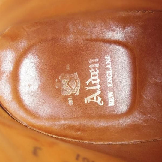 美品★オールデン 8.5D【同系モデル定価￥117,700-★インディーブーツ/401】トゥルーバランスラスト/コルクソール/カーフ/黒/Alden★j352