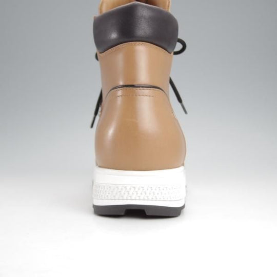 未使用★(伊製)HERMES/エルメス SIZE 40【★レザースニーカー/茶】レースアップブーツ/ハイカット/カーフ/茶/メンズ★j353