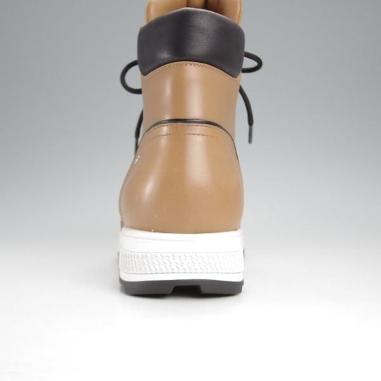 未使用★(伊製)HERMES/エルメス SIZE 40【★レザースニーカー/茶】レースアップブーツ/ハイカット/カーフ/茶/メンズ★j353