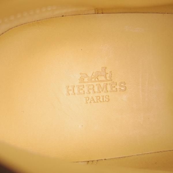 未使用★(伊製)HERMES/エルメス SIZE 40【★レザースニーカー/茶】レースアップブーツ/ハイカット/カーフ/茶/メンズ★j353