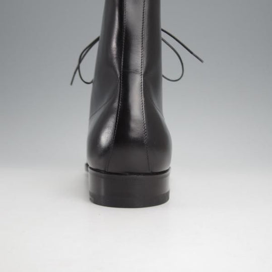 未使用★(仏)オーベルシー 4.5E【定価￥198,000-★(仏)デュプイ社のボックスカーフ仕様/HUGH】レースアップブーツ/黒/AUBERCY★j354