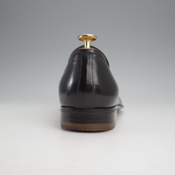 未使用★(伊)タニノクリスチー SIZE 7.5【デッドストック品★コインローファー/127590】スリッポン/カーフ/黒/TANINO CRISCI★j355