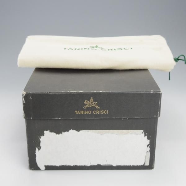 未使用★(伊)タニノクリスチー SIZE 7.5【デッドストック品★コインローファー/127590】スリッポン/カーフ/黒/TANINO CRISCI★j355