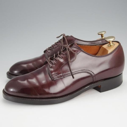 極上★オールデン 6.5D【定価￥169,400-★コードバン仕様/モディファイドラスト/53501】プレーントゥ/バーガンディー/赤茶/Alden★j356