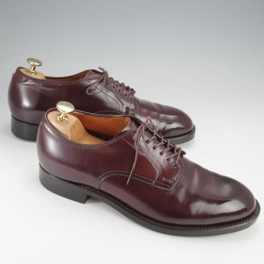 極上★オールデン 6.5D【定価￥169,400-★コードバン仕様/モディファイドラスト/53501】プレーントゥ/バーガンディー/赤茶/Alden★j356