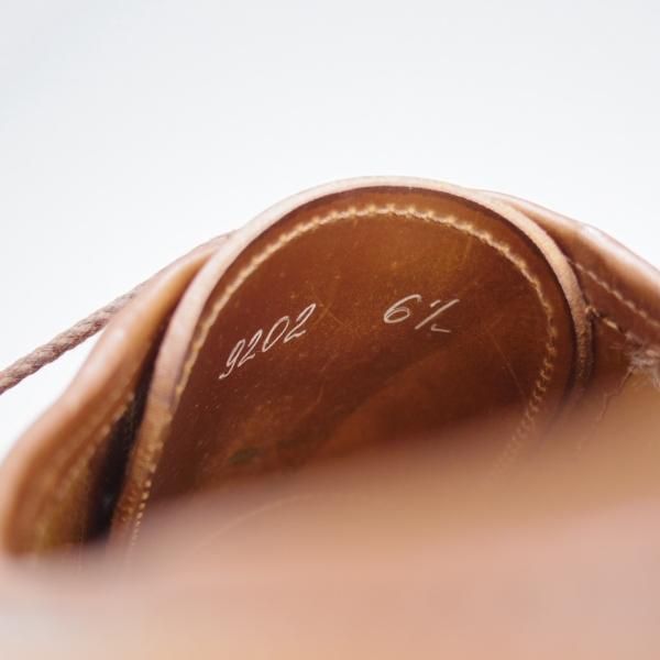 極美品★(伊)シルヴァノ・サセッティ SIZE 6.5【定価￥212,300-★リバースコードバン仕様/(米)ホーウィン社】プレーントゥ/茶★j357