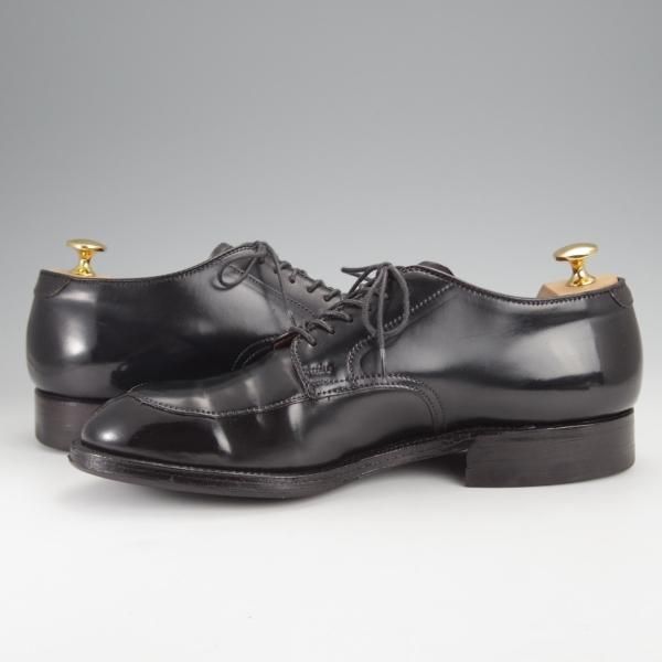 美品★オールデン 7.5D【同系モデル定価￥169,400-★コードバン仕様/モディファイドラスト/BEAMS別注】54332/Vチップ/黒/Alden★j358