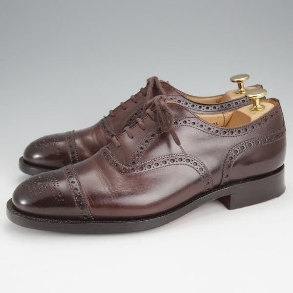 極美品★チャーチ 60F/UK6【現行定価￥176,000-★ディプロマット/DIPLOMAT】173ラスト/セミブローグ/ネバダカーフ/濃茶/Church's★j361