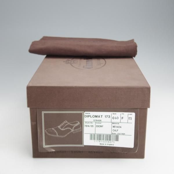 極美品★チャーチ 60F/UK6【現行定価￥176,000-★ディプロマット/DIPLOMAT】173ラスト/セミブローグ/ネバダカーフ/濃茶/Church's★j361