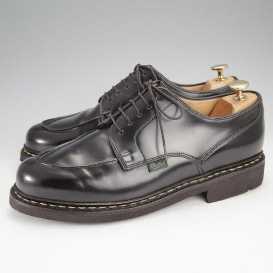 極美品★パラブーツ SIZE 8【定価￥148,500-★コードバン仕様/CHAMBORD/シャンボード】Uチップ/TEXソール/黒/メンズ/Paraboot★j364