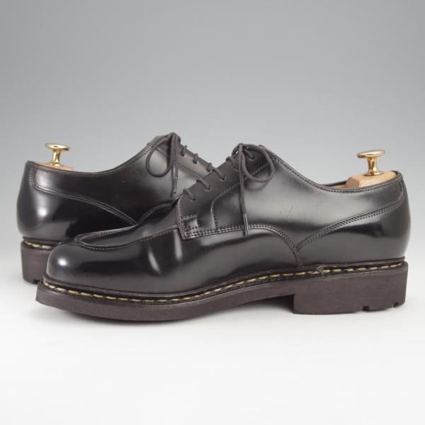 極美品★パラブーツ SIZE 8【定価￥148,500-★コードバン仕様/CHAMBORD/シャンボード】Uチップ/TEXソール/黒/メンズ/Paraboot★j364