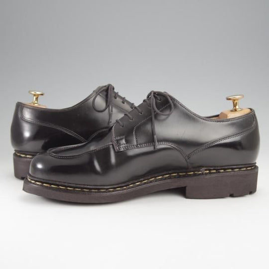 極美品★パラブーツ SIZE 8【定価￥148,500-★コードバン仕様/CHAMBORD/シャンボード】Uチップ/TEXソール/黒/メンズ/Paraboot★j364