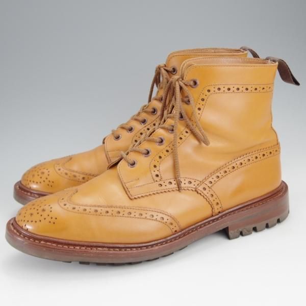 ★トリッカーズ SIZE 9.5【定価￥104,500-★STOW/エイコンアンティーク】5634/ストウ/カントリーブーツ/薄茶/メンズ/Tricker's★j368