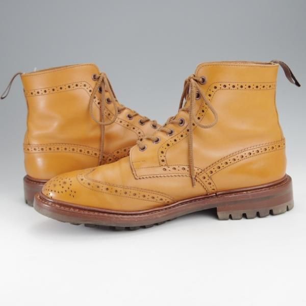 ★トリッカーズ SIZE 9.5【定価￥104,500-★STOW/エイコンアンティーク】5634/ストウ/カントリーブーツ/薄茶/メンズ/Tricker's★j368