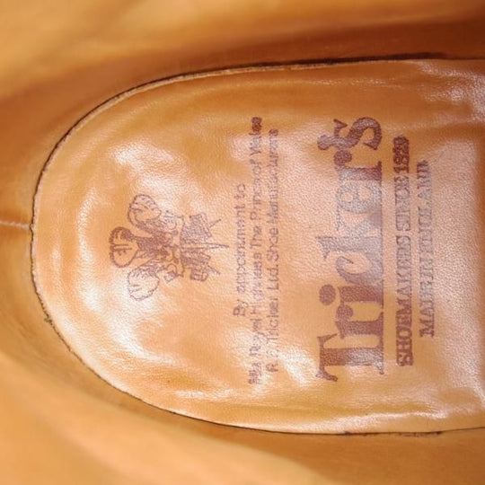 ★トリッカーズ SIZE 9.5【定価￥104,500-★STOW/エイコンアンティーク】5634/ストウ/カントリーブーツ/薄茶/メンズ/Tricker's★j368