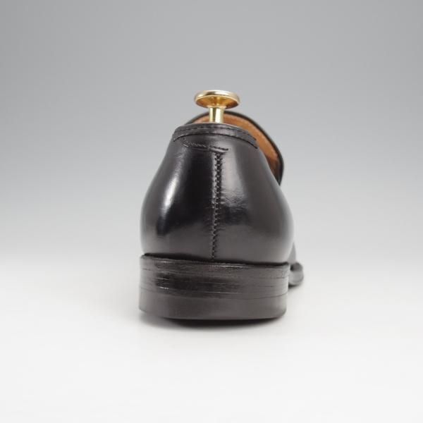 ★オールデン 7.5D【貴重★旧ロゴ/モディファイドラスト/45107F】センターエラスティック/ローファー/黒/メンズ/Alden★j369