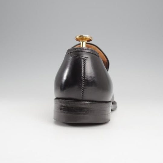 ★オールデン 7.5D【貴重★旧ロゴ/モディファイドラスト/45107F】センターエラスティック/ローファー/黒/メンズ/Alden★j369