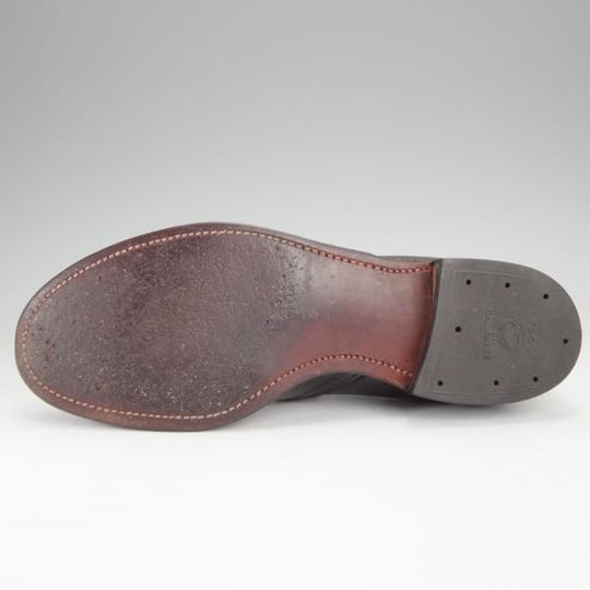 ★オールデン 7.5D【貴重★旧ロゴ/モディファイドラスト/45107F】センターエラスティック/ローファー/黒/メンズ/Alden★j369