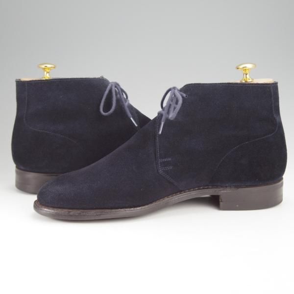 極上★クロケット&ジョーンズ 7.5E【現行定価￥74,800-★ダイナイトソール仕様/CHUKKA】200ラスト/チャッカブーツ/Crockett&Jones★j370