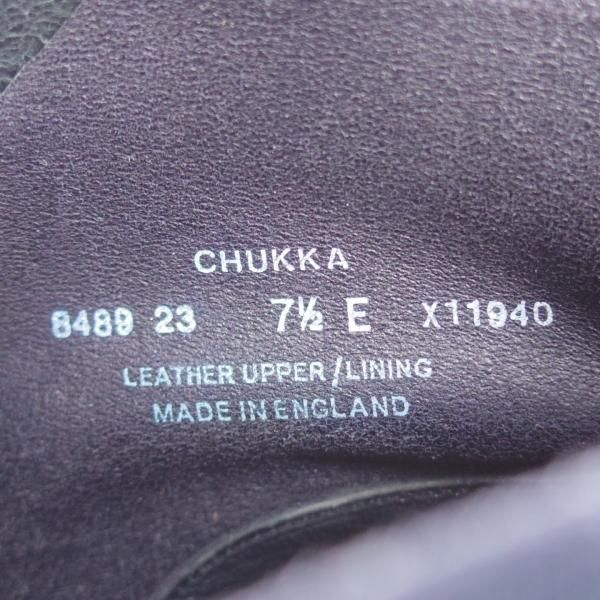 極上★クロケット&ジョーンズ 7.5E【現行定価￥74,800-★ダイナイトソール仕様/CHUKKA】200ラスト/チャッカブーツ/Crockett&Jones★j370