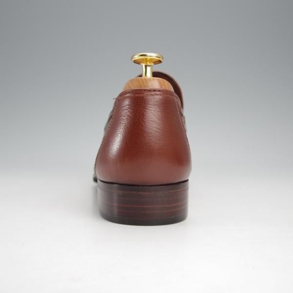 未使用★(伊)タニノクリスチー SIZE 7.5【デッドストック品★タッセルローファー/105843】グレインレザー/茶/メンズ/TANINO CRISCI★j374