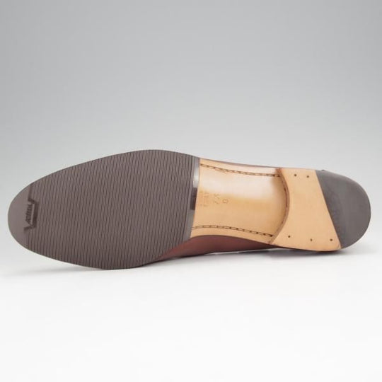 未使用★(伊)タニノクリスチー SIZE 7.5【デッドストック品★タッセルローファー/105843】グレインレザー/茶/メンズ/TANINO CRISCI★j374