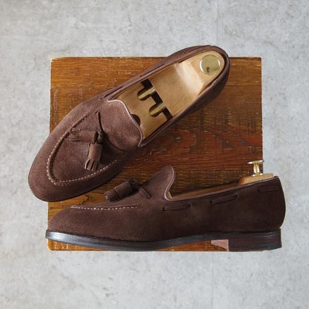 極上★クロケット&ジョーンズ 6.5E【定価￥92,400-★CAVENDISH 2/キャベンディッシュ】タッセルローファー/濃茶/Crockett&Jones★j375