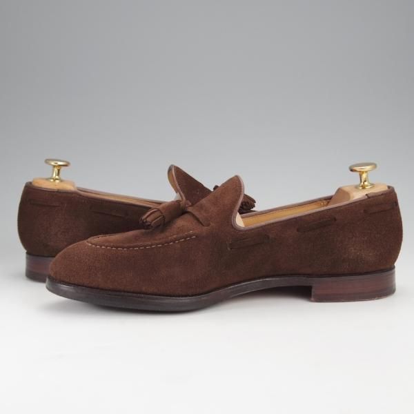 極上★クロケット&ジョーンズ 6.5E【定価￥92,400-★CAVENDISH 2/キャベンディッシュ】タッセルローファー/濃茶/Crockett&Jones★j375