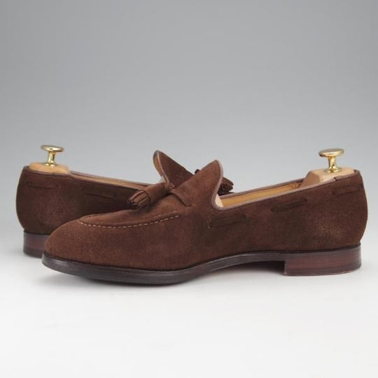 極上★クロケット&ジョーンズ 6.5E【定価￥92,400-★CAVENDISH 2/キャベンディッシュ】タッセルローファー/濃茶/Crockett&Jones★j375