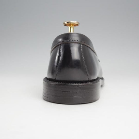 極美品★オールデン 7.5E【現行定価17万円程度★コードバン/(香港)TASSELS別注/987】ヴァンラスト/コインローファー/黒/Alden★j376