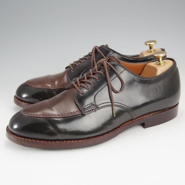 極上★オールデン 8E【貴重★コードバン仕様/(ハワイ)Leather Soul別注/シガー×黒】87970/コンビ/Vチップ/レザーソウル/Alden★j378