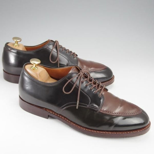 極上★オールデン 8E【貴重★コードバン仕様/(ハワイ)Leather Soul別注/シガー×黒】87970/コンビ/Vチップ/レザーソウル/Alden★j378