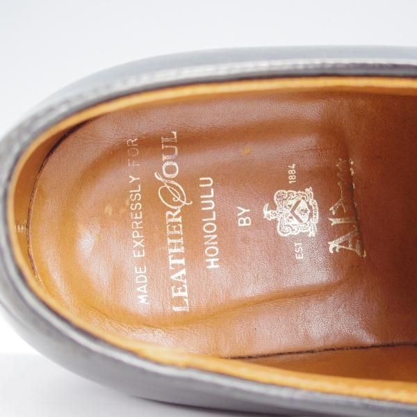 極上★オールデン 8E【貴重★コードバン仕様/(ハワイ)Leather Soul別注/シガー×黒】87970/コンビ/Vチップ/レザーソウル/Alden★j378