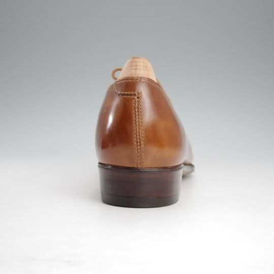 未使用★クロケット&ジョーンズ UK6程度【オーダー価格4500ユーロ〜(65万円程度)★パリ店のビスポーク品】ホールカット/茶★j301