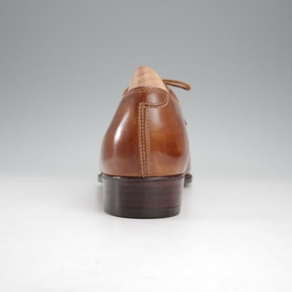 未使用★クロケット&ジョーンズ UK6程度【オーダー価格4500ユーロ〜(65万円程度)★パリ店のビスポーク品】ホールカット/茶★j301