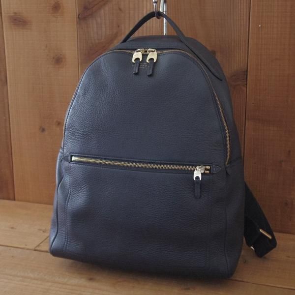 スマイソン/SMYTHSON/デイパック/リュック/紺☆N5859- 高級中古