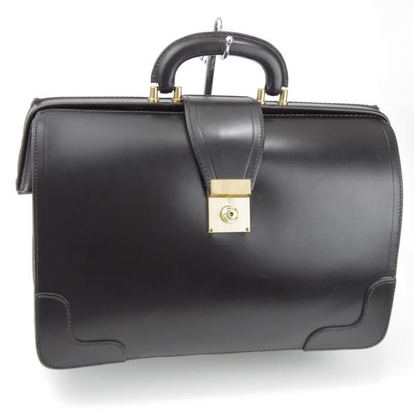極上★(英)パップワース/PAPWORTH製 【★Peal&co/ブルックスブラザーズ別注/ダレスバッグ】レザー/メンズ/ビジネス/バッグ/鞄/黒★N5861