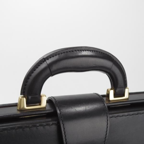 極上★大峽製鞄【現行定価20万円程度★ダレスバッグ/レザー】メンズ/ビジネス/バッグ/ブリーフケース/黒/革/鞄/オオバセイホウ★N5863
