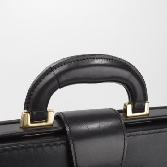 極上★大峽製鞄【現行定価20万円程度★ダレスバッグ/レザー】メンズ/ビジネス/バッグ/ブリーフケース/黒/革/鞄/オオバセイホウ★N5863