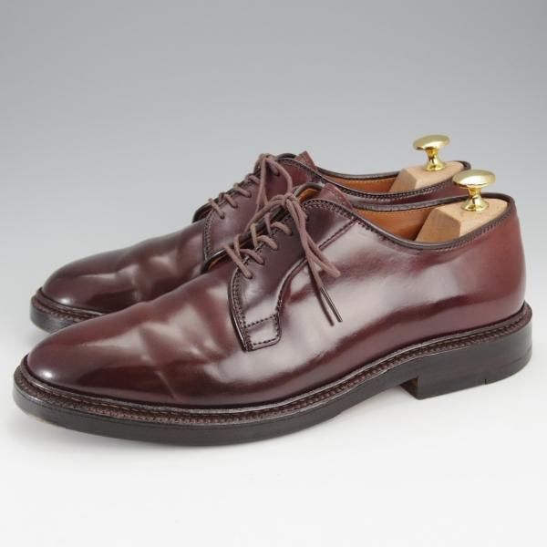 極上★オールデン 6.5D【定価￥171,600-★コードバン仕様/990】バリーラスト/プレーントゥ/#8/赤茶/メンズ/Alden★j384