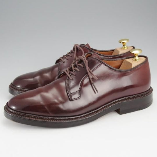 極上★オールデン 6.5D【定価￥171,600-★コードバン仕様/990】バリーラスト/プレーントゥ/#8/赤茶/メンズ/Alden★j384