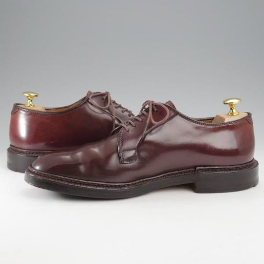 極上★オールデン 6.5D【定価￥171,600-★コードバン仕様/990】バリーラスト/プレーントゥ/#8/赤茶/メンズ/Alden★j384