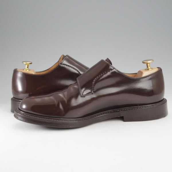 美品★チャーチ 75F/UK7.5【貴重★SHANNON同仕様のダブルモンク/LAMBOURN】103ラスト/ポリッシュドバインダーカーフ/濃茶/Church's★j386