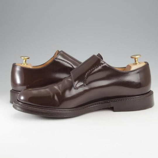美品★チャーチ 75F/UK7.5【貴重★SHANNON同仕様のダブルモンク/LAMBOURN】103ラスト/ポリッシュドバインダーカーフ/濃茶/Church's★j386