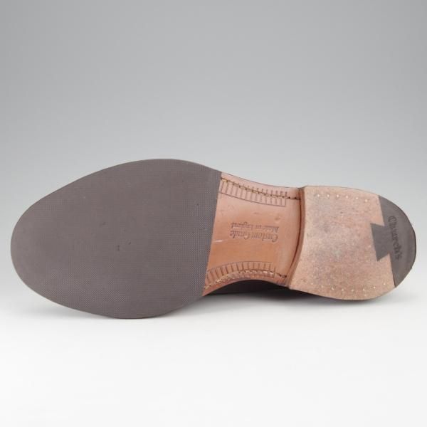 美品★チャーチ 75F/UK7.5【貴重★SHANNON同仕様のダブルモンク/LAMBOURN】103ラスト/ポリッシュドバインダーカーフ/濃茶/Church's★j386