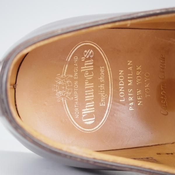 美品★チャーチ 75F/UK7.5【貴重★SHANNON同仕様のダブルモンク/LAMBOURN】103ラスト/ポリッシュドバインダーカーフ/濃茶/Church's★j386