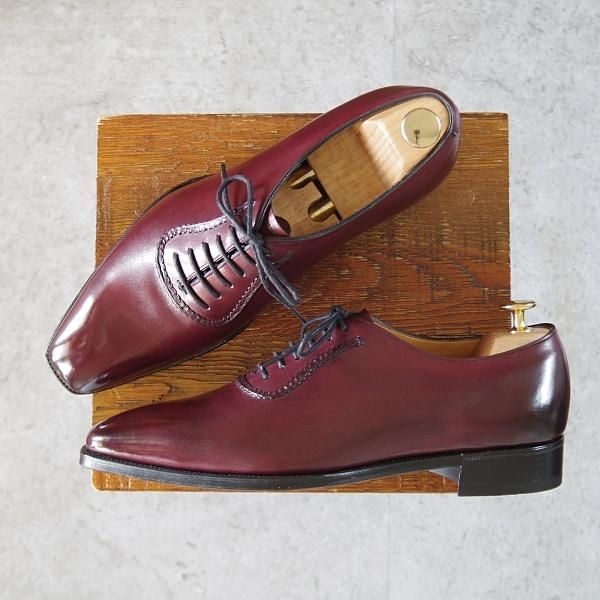 未使用★(英)ガジアーノ&ガーリング 7.5E【定価￥242,000-★オックスフォードシューズ/WESTBURY】TG73ラスト/赤茶/GAZIANO&GIRLING★j387