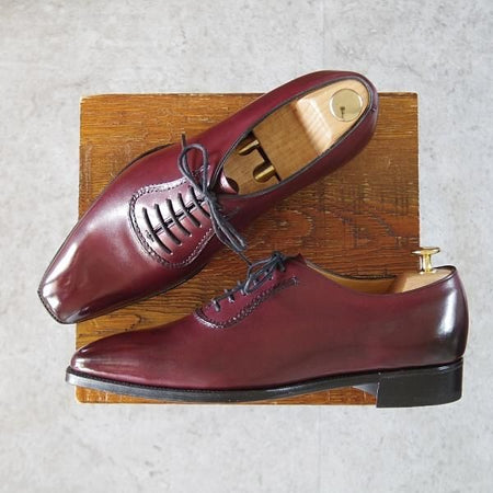 未使用★(英)ガジアーノ&ガーリング 7.5E【定価￥242,000-★オックスフォードシューズ/WESTBURY】TG73ラスト/赤茶/GAZIANO&GIRLING★j387